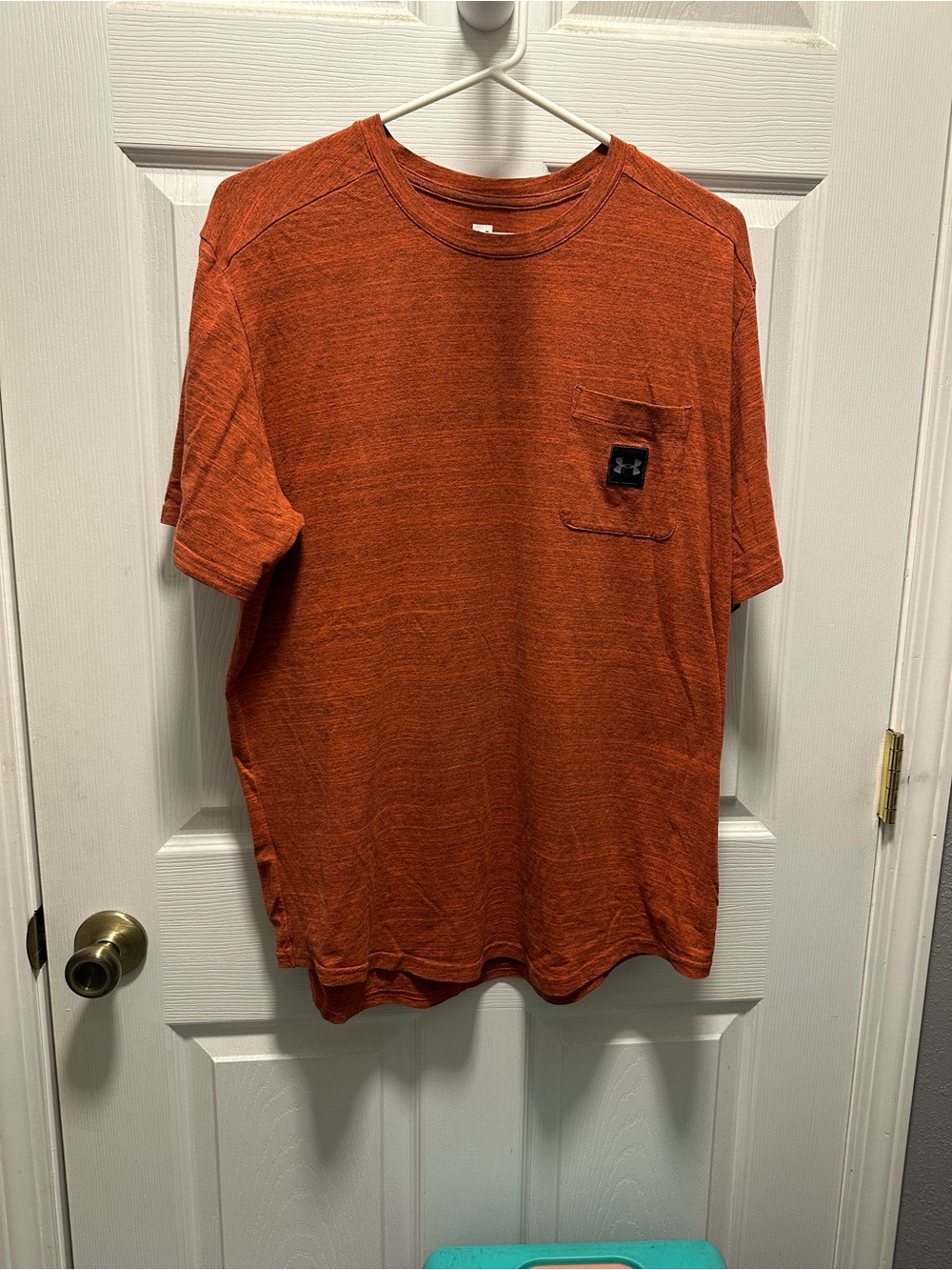 Under Armour Men’s Orange Short Sleeve Pocket Tee